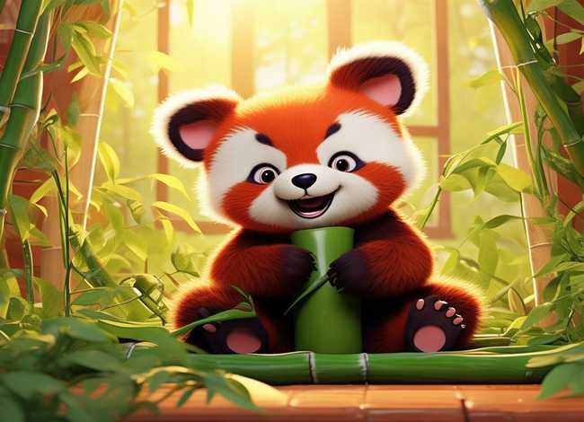 儿童故事小熊猫吃竹子、小熊猫吃竹子故事睡前故事
