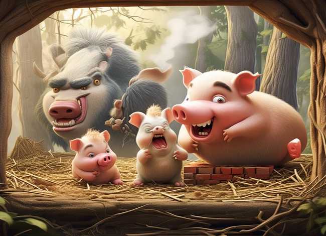 英语故事《三只小猪》(英语故事《三只小猪》怎么写) 英语故事《三只小猪》(英语故事《三只小猪》怎么写)