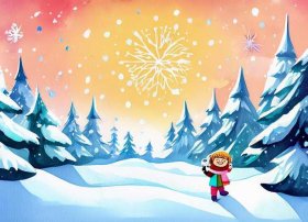 雪花的故事儿童绘画，关于雪花的故事绘本