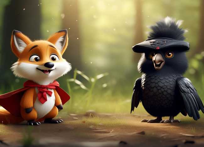 儿童乌鸦和狐狸的故事表演视频 狐狸与乌鸦幼儿表演故事视频