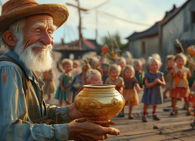 渔夫和金鱼的儿童故事完整版、渔夫和金鱼的故事表演