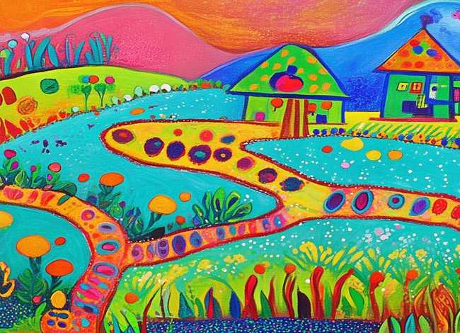 脚印儿童画、脚印 儿童画