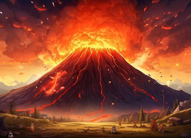 火山爆发视频儿童动画 火山爆发视频大全观看动画