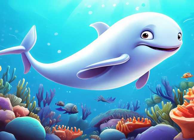 儿童动画白鲸，儿童动画白鲸图片