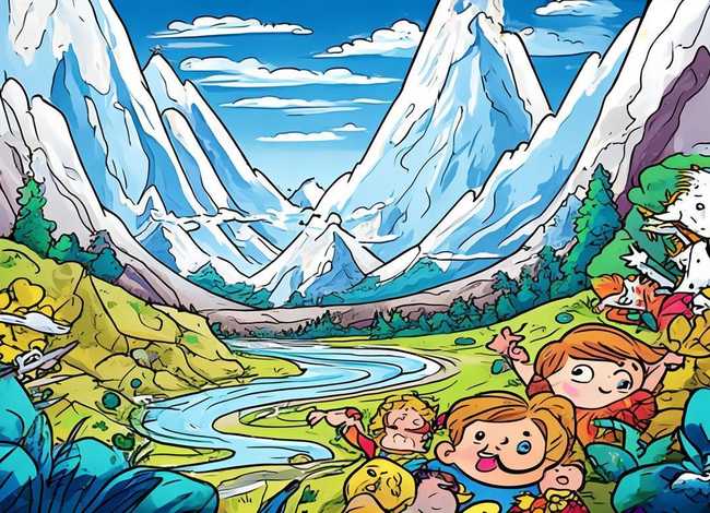 神话故事儿童画绘画作品、神话故事绘画作品简笔画