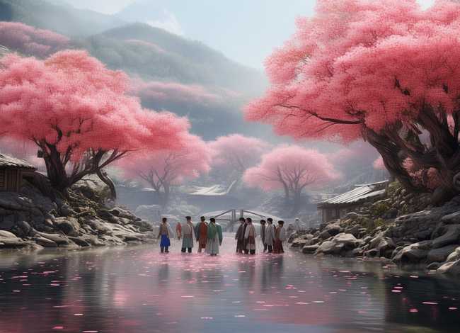 桃花源里的故事（桃花源里的故事有哪些）