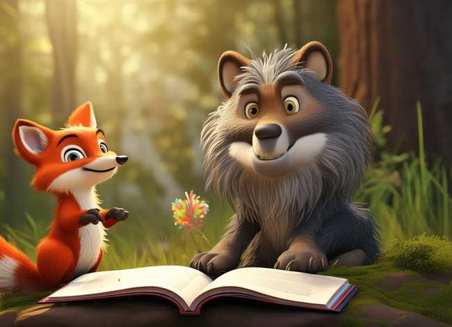 狐狸和狼的故事儿童版 狐狸和狼的故事文字版