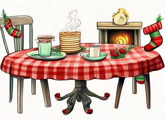 圣诞节早餐图片大全、圣诞节早餐图片大全简笔画