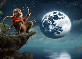 故事猴子捞月亮视频（猴子捞月亮的故事视频及动作）