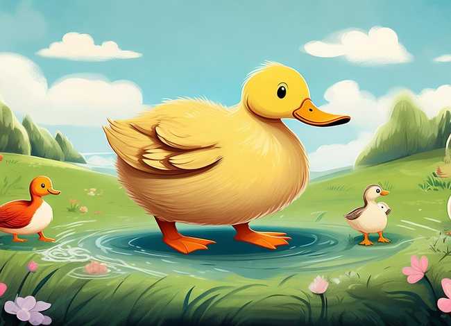 丑小鸭的故事简短版绘本图片，丑小鸭的故事简短版绘本图片大全
