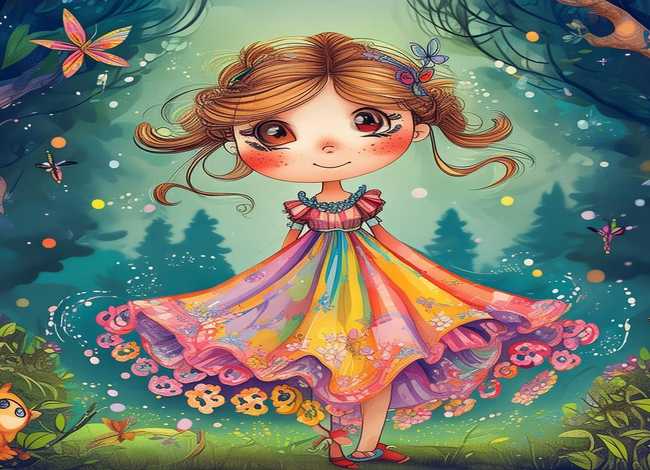 儿童故事人物女孩（幼儿故事人物）