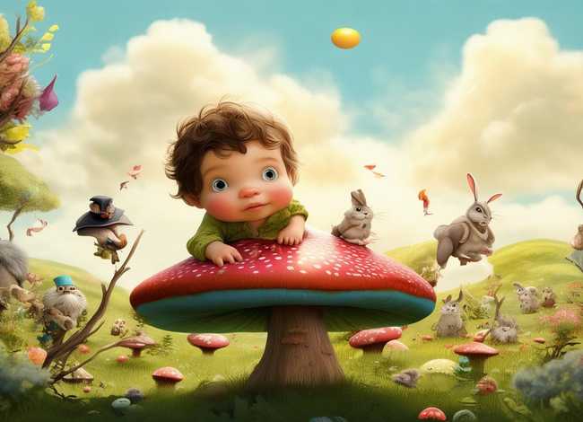 一个儿童的故事表演 - 一个幼儿故事