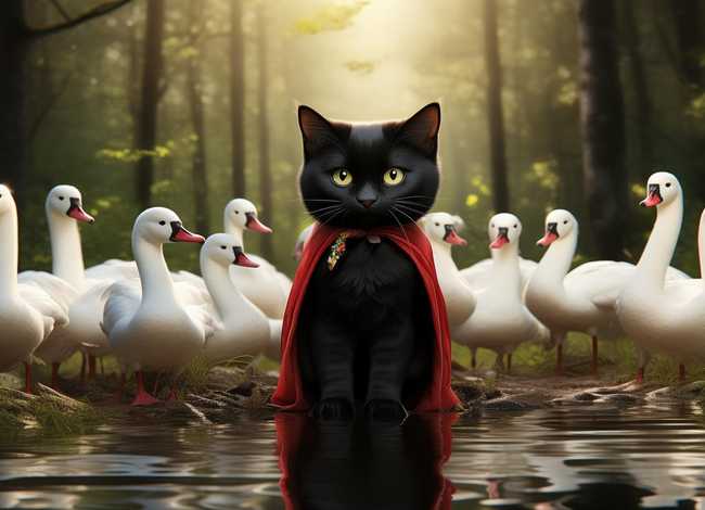 猫小帅故事野天鹅、猫小帅故事野天鹅图片大全