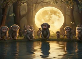 幼儿故事,猴子捞月；幼儿故事猴子捞月亮的教案