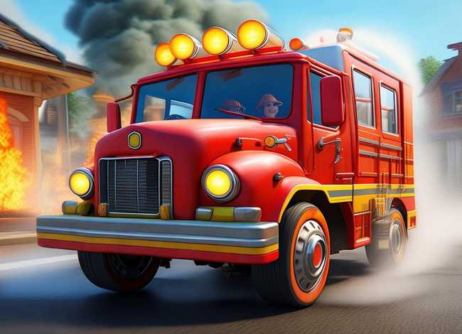 儿童故事消防车救火、消防车救火的故事文字