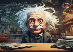 爱因斯坦的故事漫画；爱因斯坦的故事漫画图片