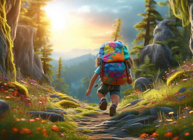 爬山童话小故事，爬山的小故事励志