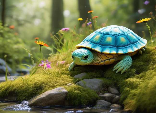 聪明小乌龟故事，少儿故事《聪明的小乌龟》