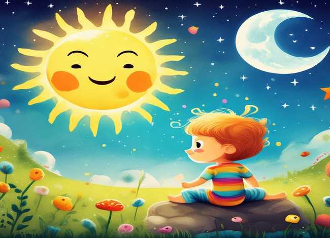 儿童故事太阳月亮全集；宝宝早教故事大全集太阳和月亮