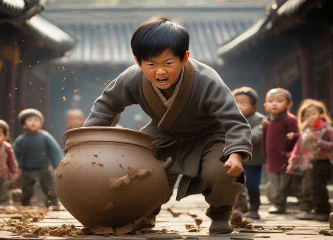 司马光砸缸儿童故事故事 - 司马光砸缸幼儿故事