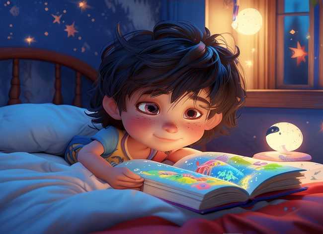 睡前绘画小故事、睡前绘画小故事图片