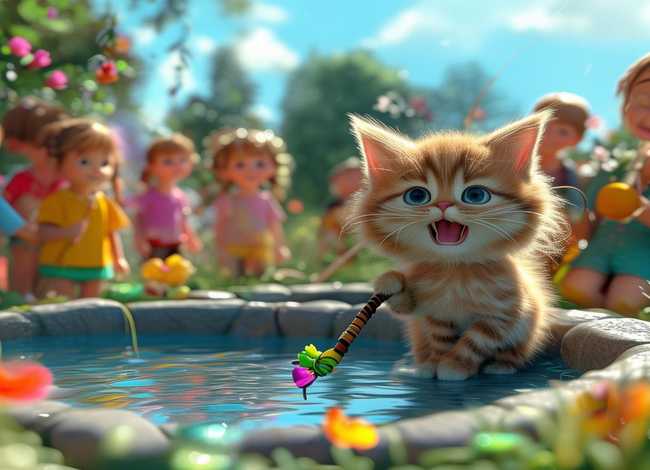 儿童早教故事视频大全小猫钓鱼、幼儿故事小猫钓鱼视频播放