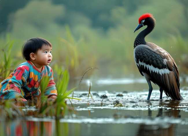 丹顶鹤儿童故事 - 丹顶鹤幼儿故事