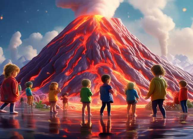 儿童启蒙故事火山、火山幼儿故事