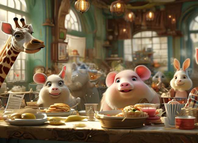 动物餐厅儿童故事；动物餐厅真实故事