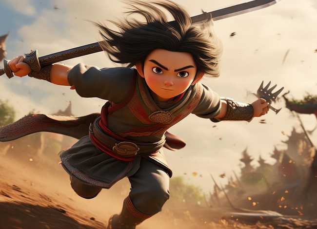 岳飞儿童故事动画；岳飞故事动画片