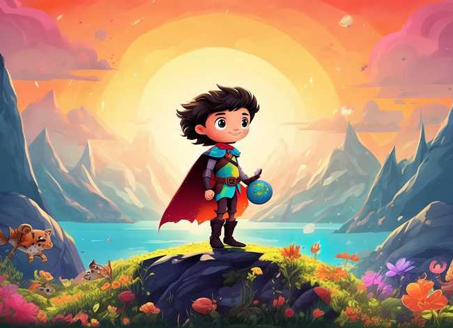 英雄儿童的故事；英雄故事小孩