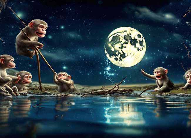 猴子捞月亮讲故事 - 猴子捞月亮讲故事比赛 猴子捞月亮讲故事 - 猴子捞月亮讲故事比赛