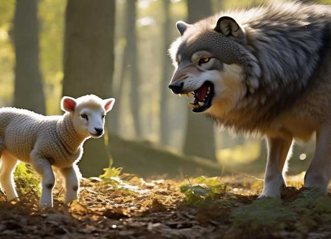 小羊和大灰狼的故事英文版（小羊和大灰狼的故事英文版带翻译）