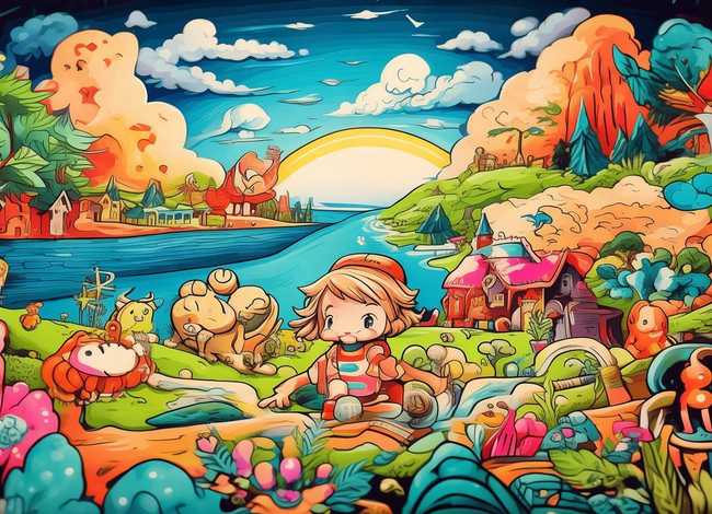 儿童绘画故事绘本图片、儿童绘本画画图片