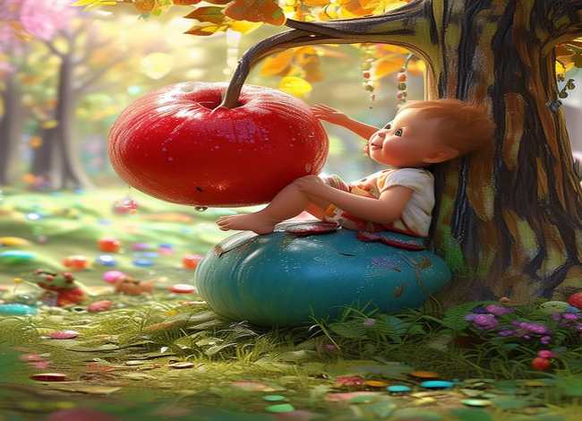 儿童故事荔枝的故事，荔枝的绘本故事