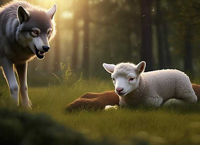 小羊和大灰狼睡前故事，大灰狼和小羊的故事睡前故事