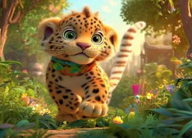 豹的儿童故事 播放豹子的故事