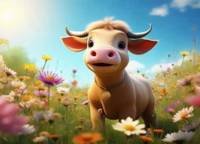 爱花的小牛绘本故事 爱花的小牛绘本故事内容