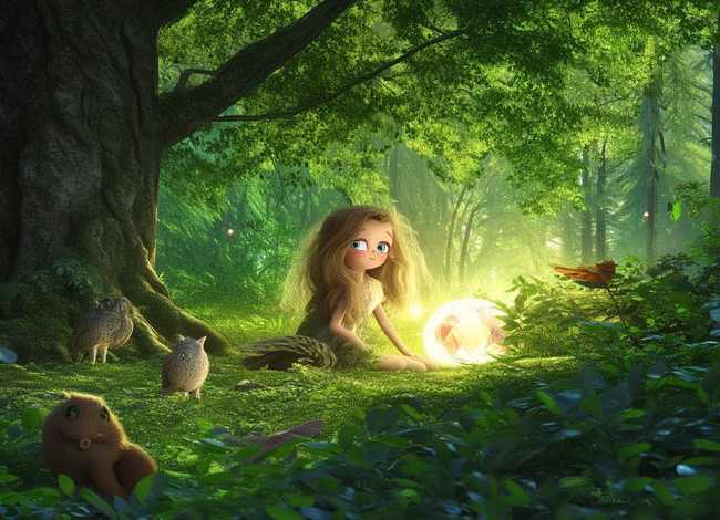 森林故事视频；森林故事视频素材