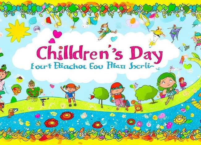 六一儿童节英语手抄报打印 六一儿童节英语手抄报打印模板