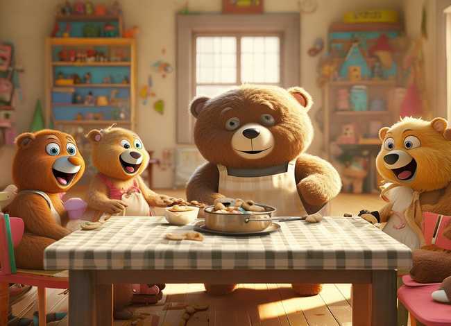 儿童绘本故事小熊请客 - 小熊请客绘本故事视频