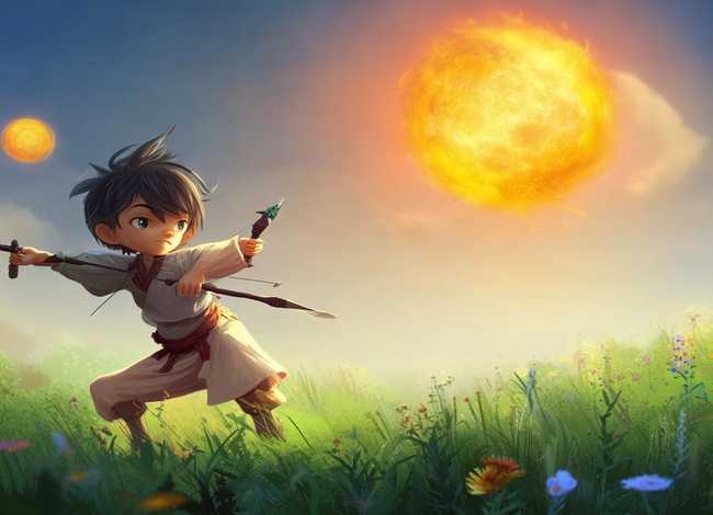 儿童故事后羿射日；后羿射日的故事幼儿