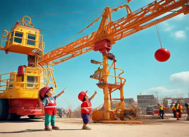 大吊车的故事儿童故事；吊车的故事幼儿故事