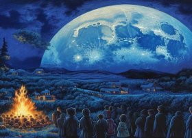 月亮传说民间故事，关于月亮的民间传说或神话故事