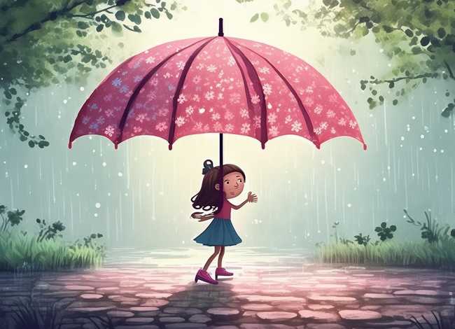 雨伞小故事闪图；有关小雨伞的故事