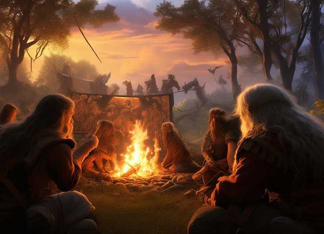 传说故事绘画 传说故事绘画图片