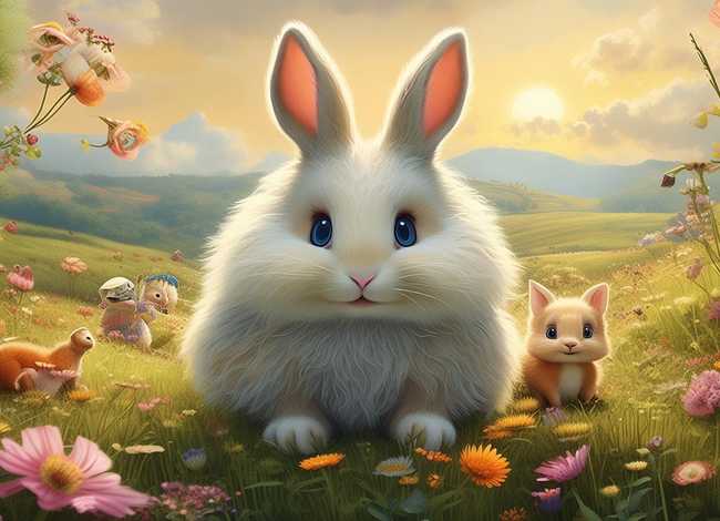 儿童故事英语版小兔 - 英语故事小兔子