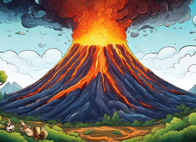 火山爆发小故事绘本，火山爆发小故事绘本视频