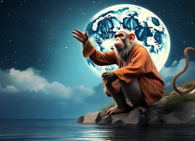 故事猴子捞月亮视频（猴子捞月亮的故事视频及动作）