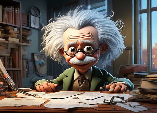 爱因斯坦故事连环画，爱因斯坦最简单的连环画